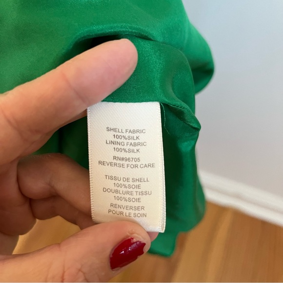 Rebecca Taylor green dress. 100% silk - Picture 4 of 7